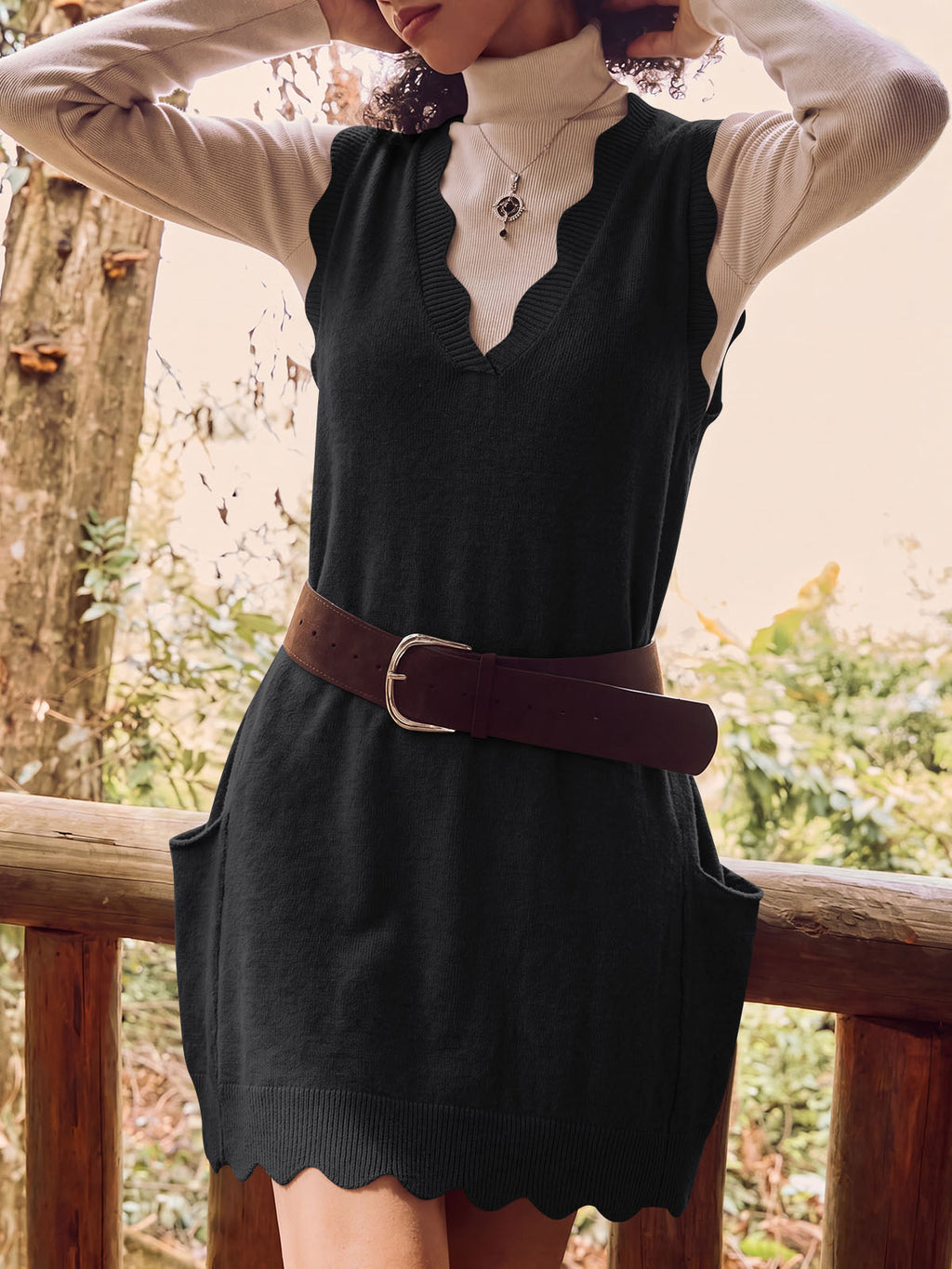 Saodimallsu Women V Neck Sweater Vest