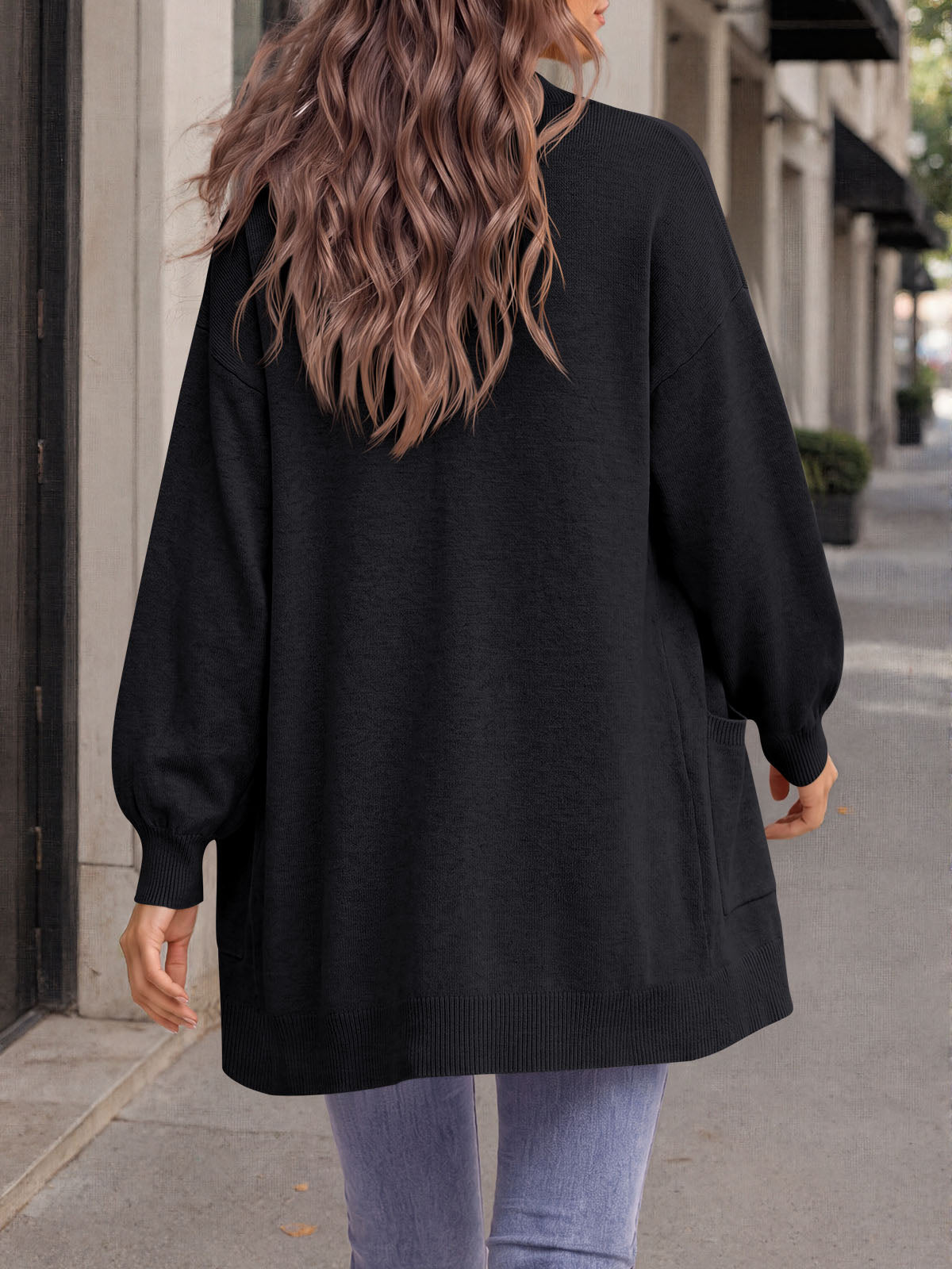 Saodimallsu Womens Oversized V Neck  Cardigan