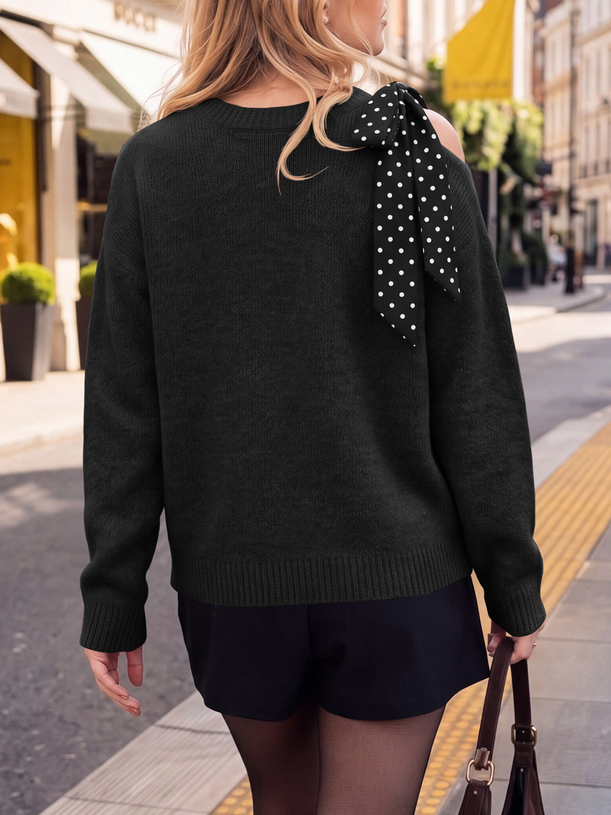 Saodimallsu Womens One Shoulder Sweater Tops