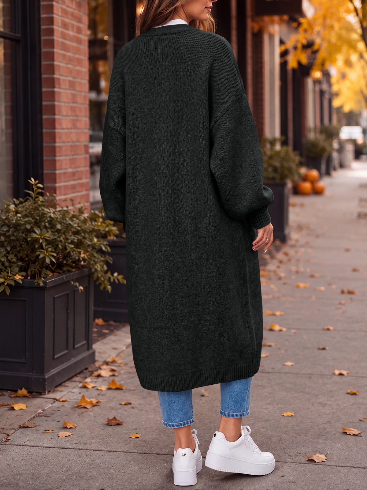 Saodimallsu Womens Oversized Open Front Cardigan