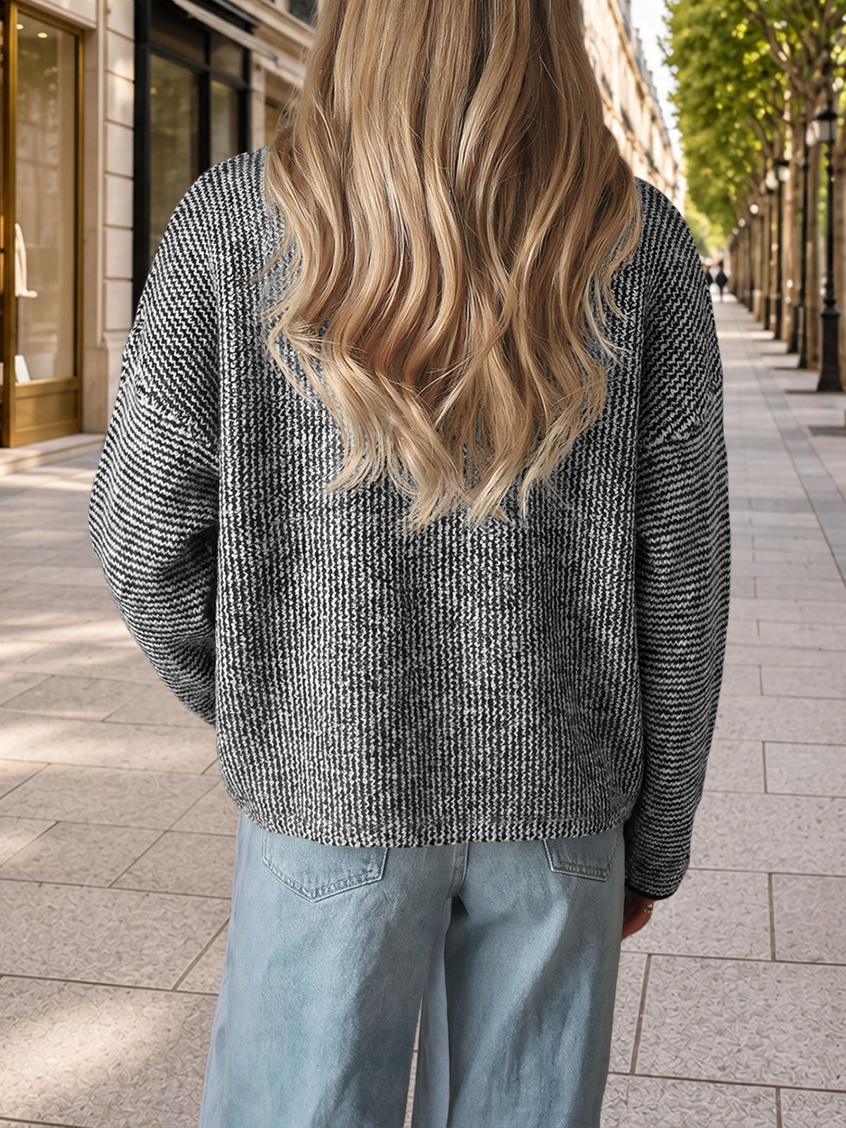 Saodimallsu Women Button Up Knit Sweater