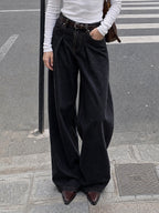 Saodimallsu Womens High Waisted Wide Leg Jeans