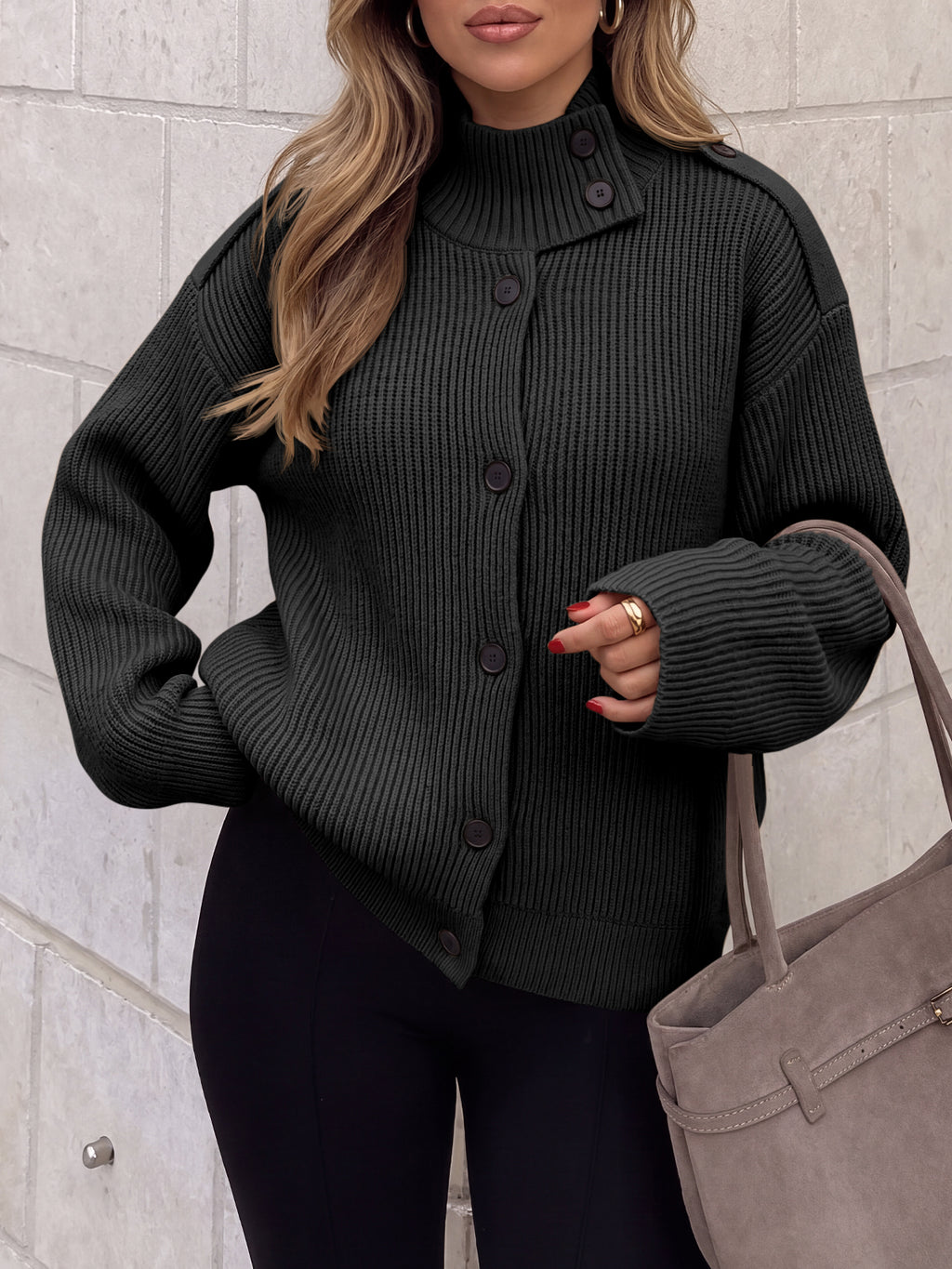 Saodimallsu Women's Chunky Knit Cardigan