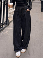 Saodimallsu Womens High Waisted Wide Leg Jeans
