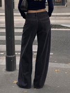 Saodimallsu Womens High Waisted Wide Leg Jeans