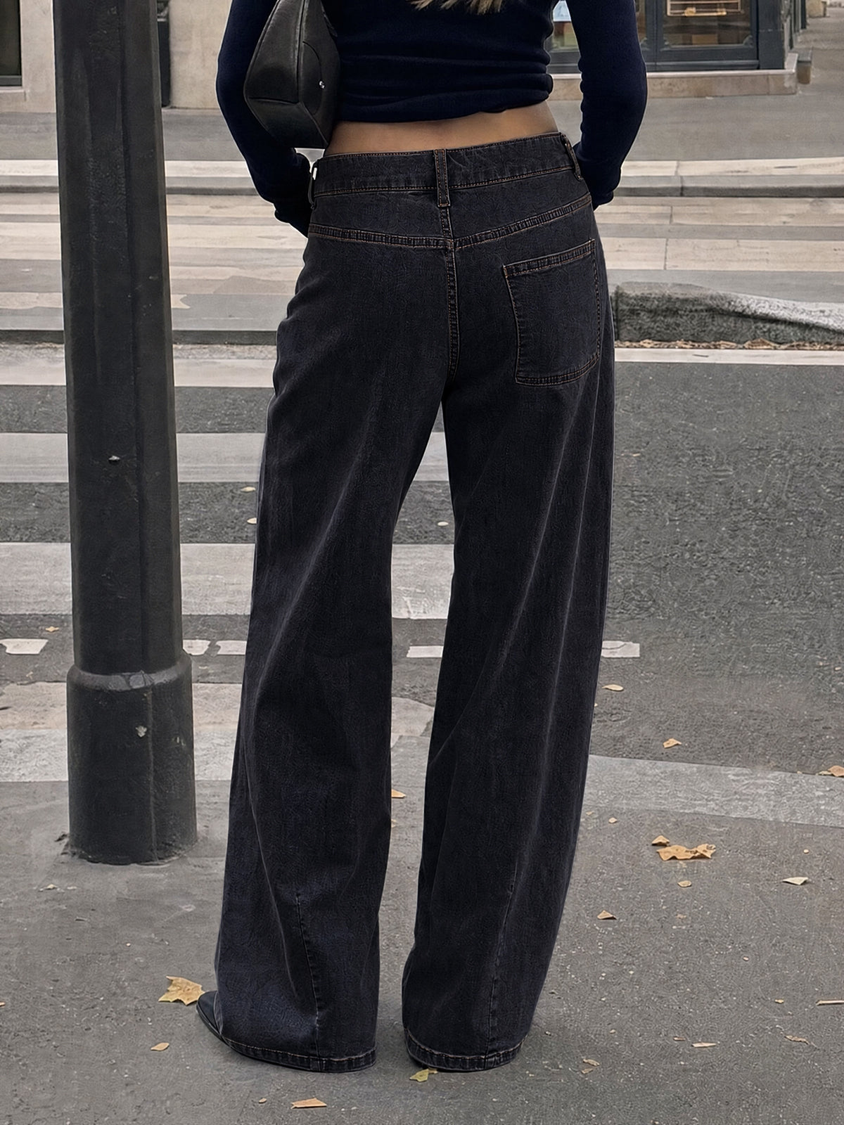 Saodimallsu Womens High Waisted Wide Leg Jeans