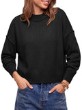 Saodimallsu Womens Cropped Knit Tops