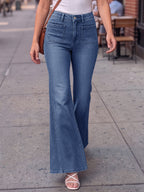 Saodimallsu Womens High Waisted Flare Jeans