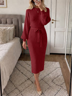 Saodimallsu Womens Ribbed Knit Sweater Dress