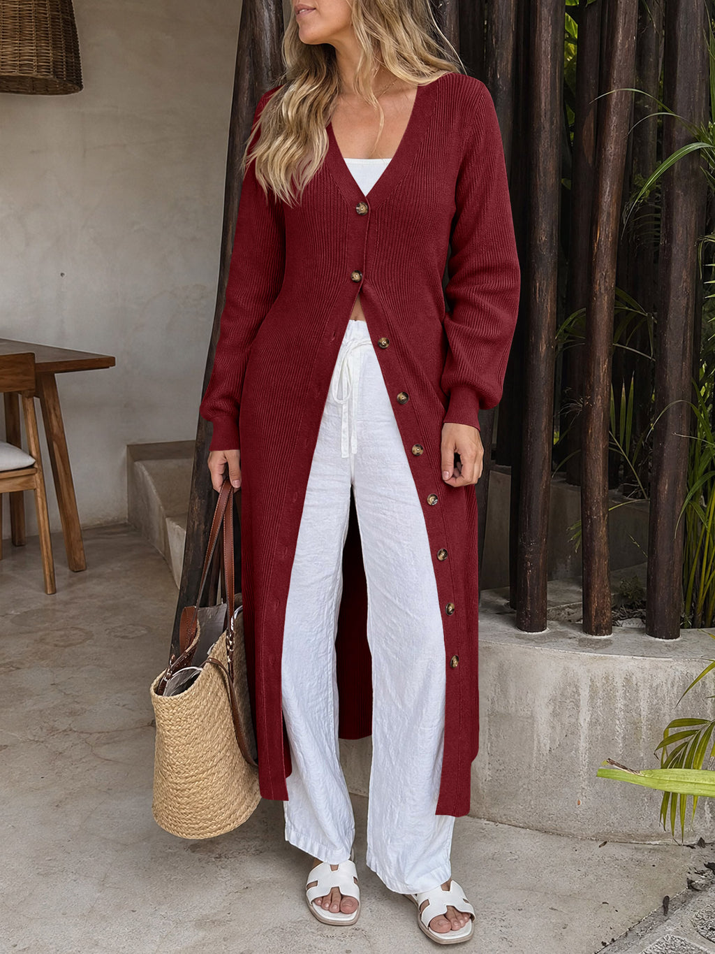 Saodimallsu Womens V Neck Sweater Dress