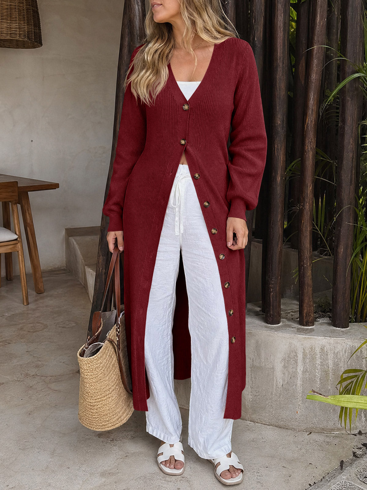 Saodimallsu Womens V Neck Sweater Dress