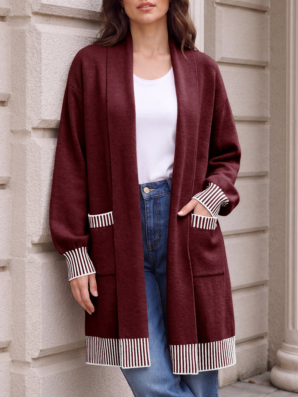 Saodimallsu Womens Fall Oversized Cardigan with Pockets