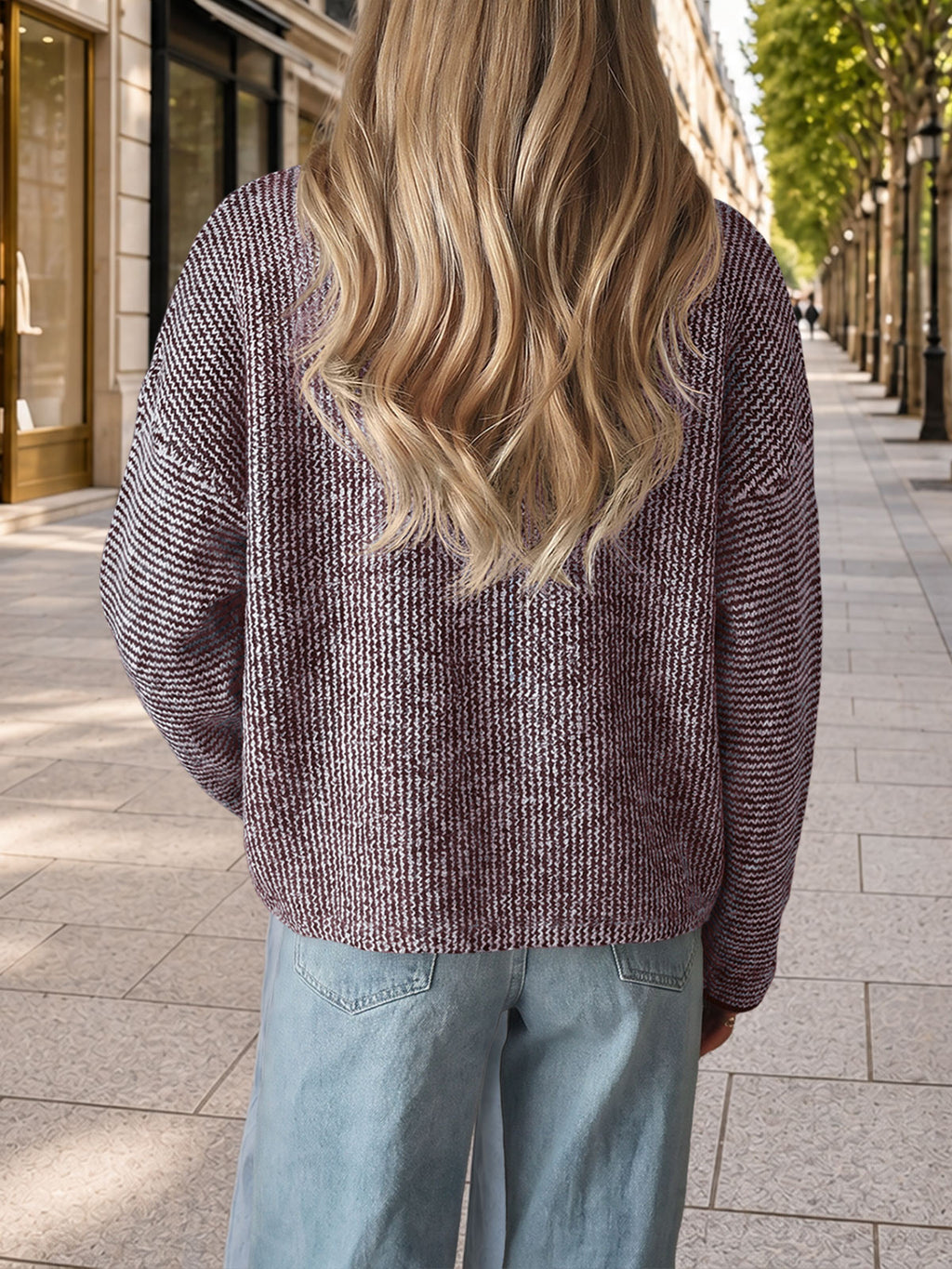 Saodimallsu Women Button Up Knit Sweater