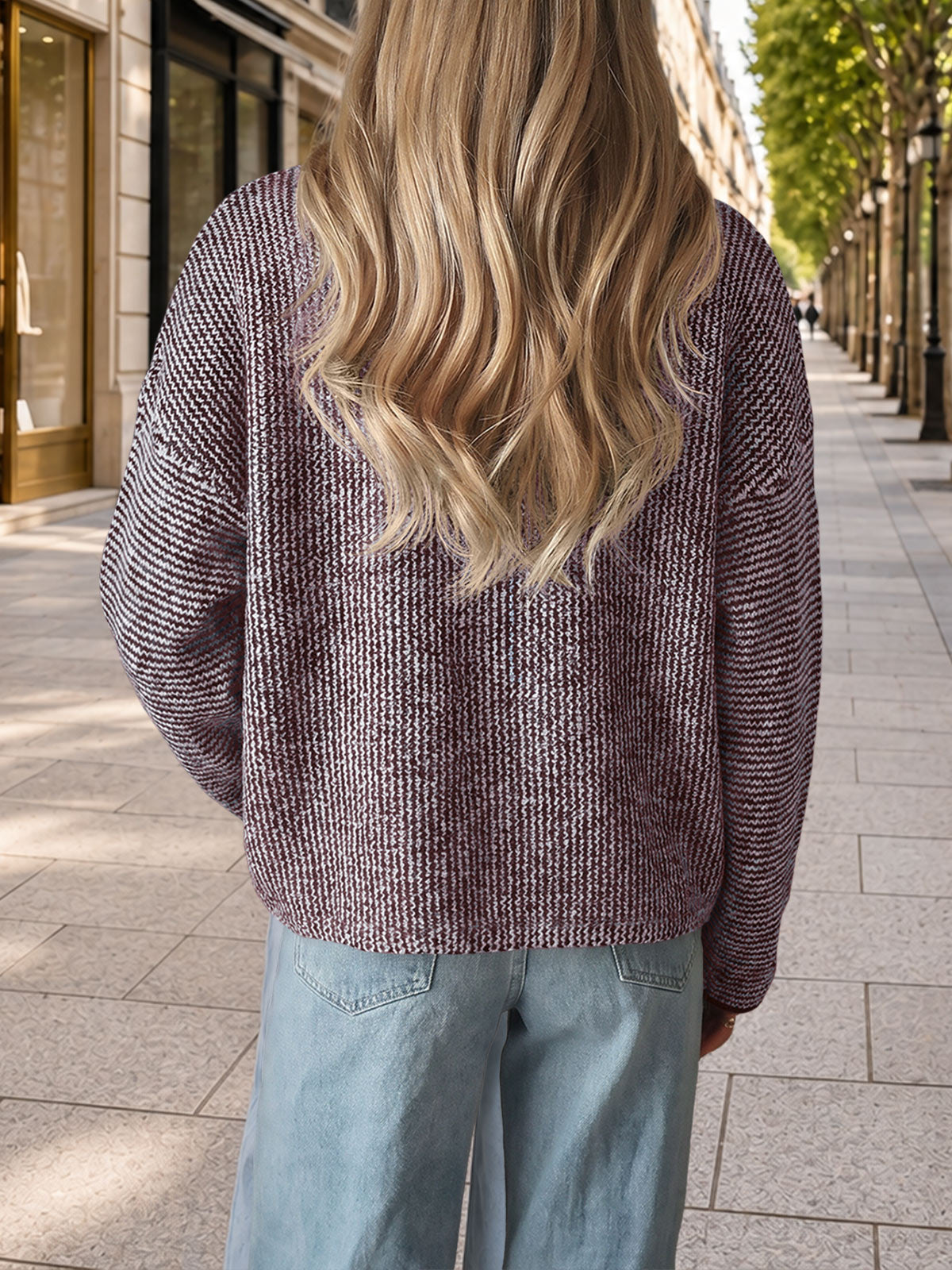 Saodimallsu Women Button Up Knit Sweater