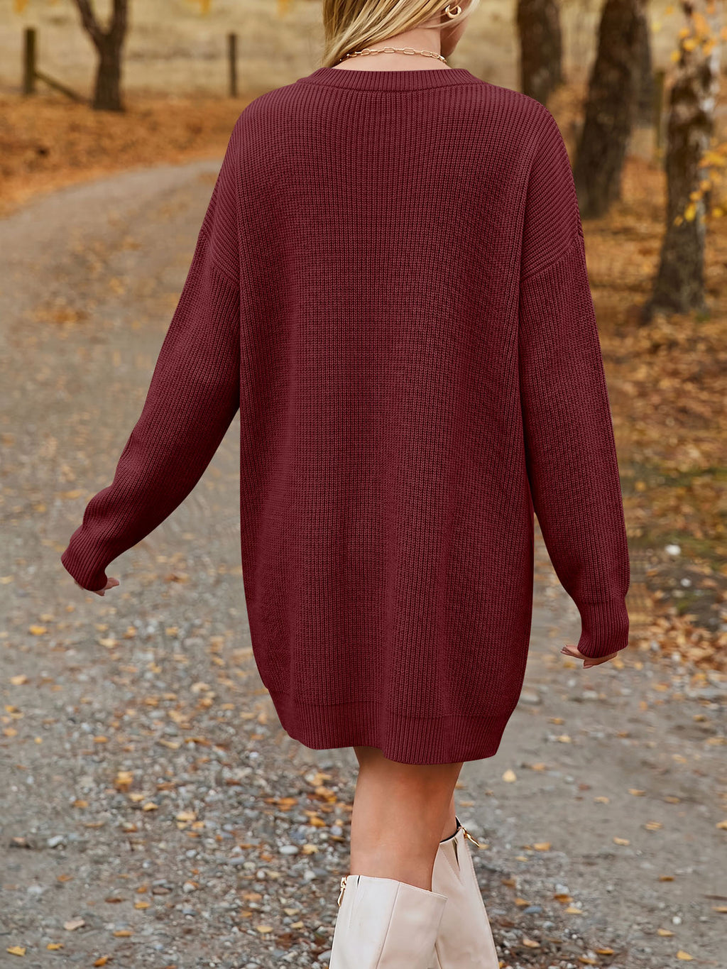 Saodimallsu Womens Fall Mini Knit Sweater Dress