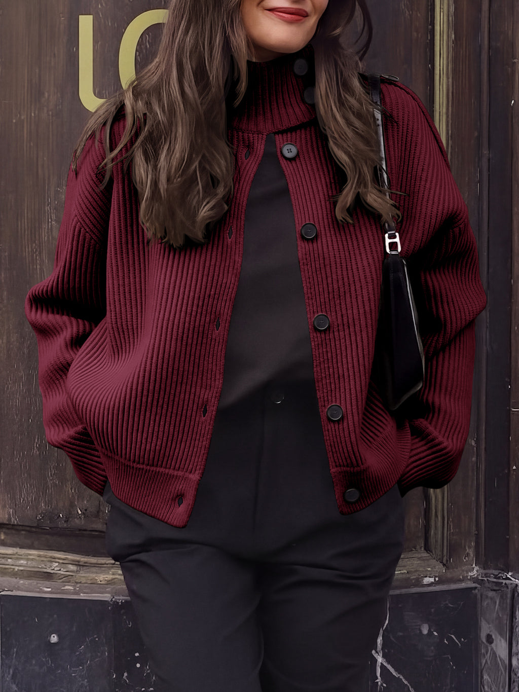 Saodimallsu Women's Chunky Knit Cardigan