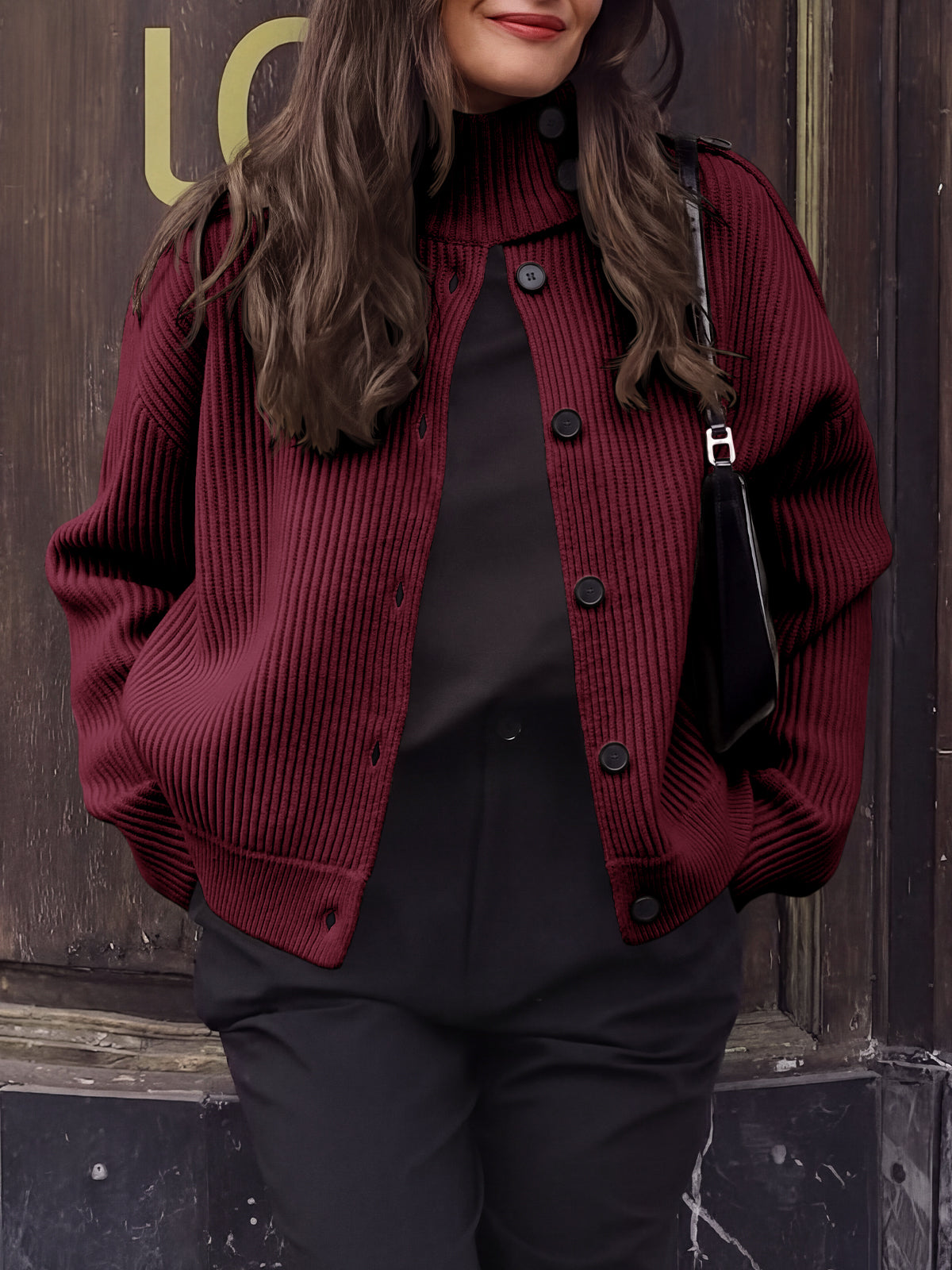 Saodimallsu Women's Chunky Knit Cardigan