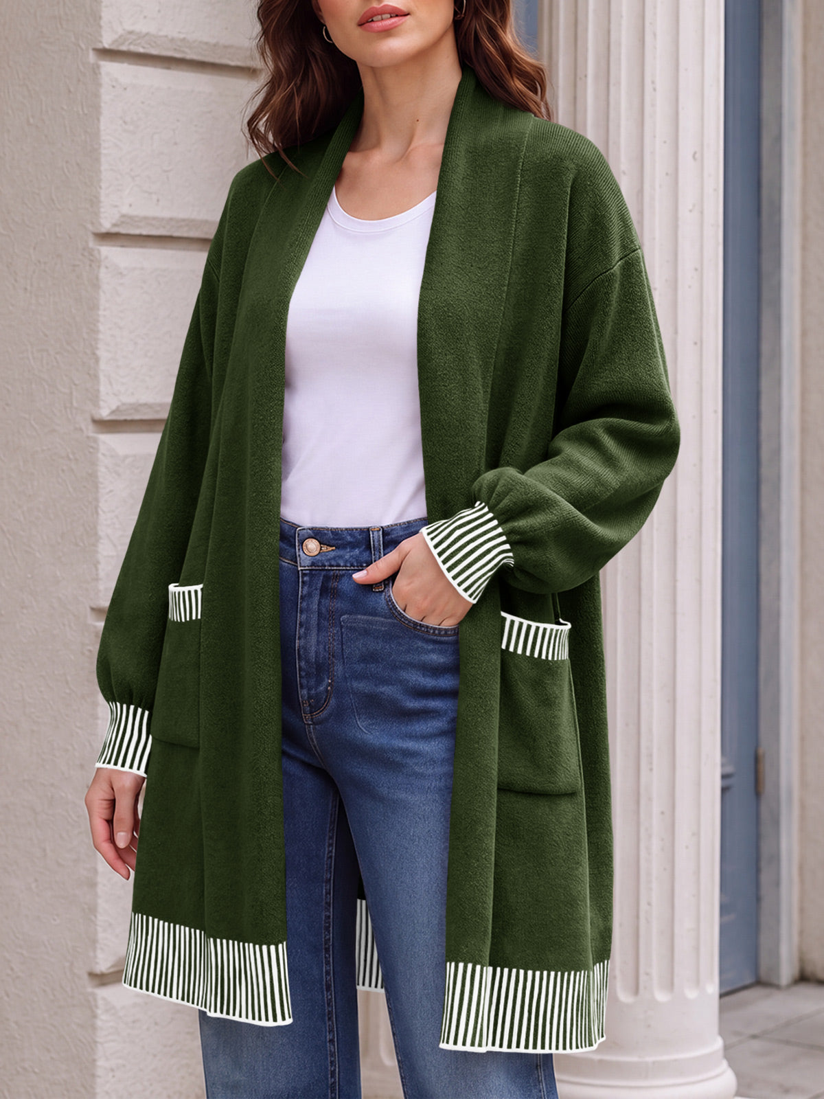 Saodimallsu Womens Fall Oversized Cardigan with Pockets