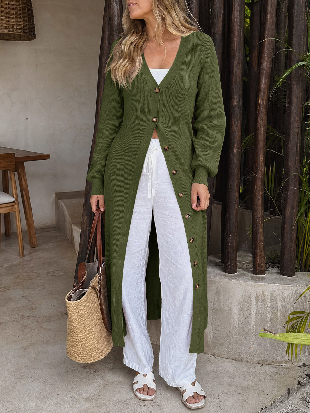 Saodimallsu Womens V Neck Sweater Dress