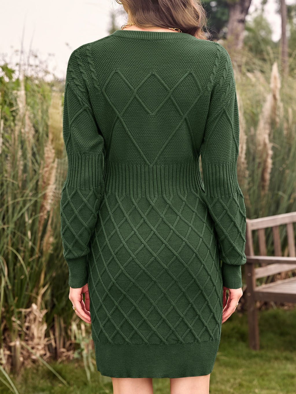 Saodimallsu Womens Bodycon Mini Sweater Dress