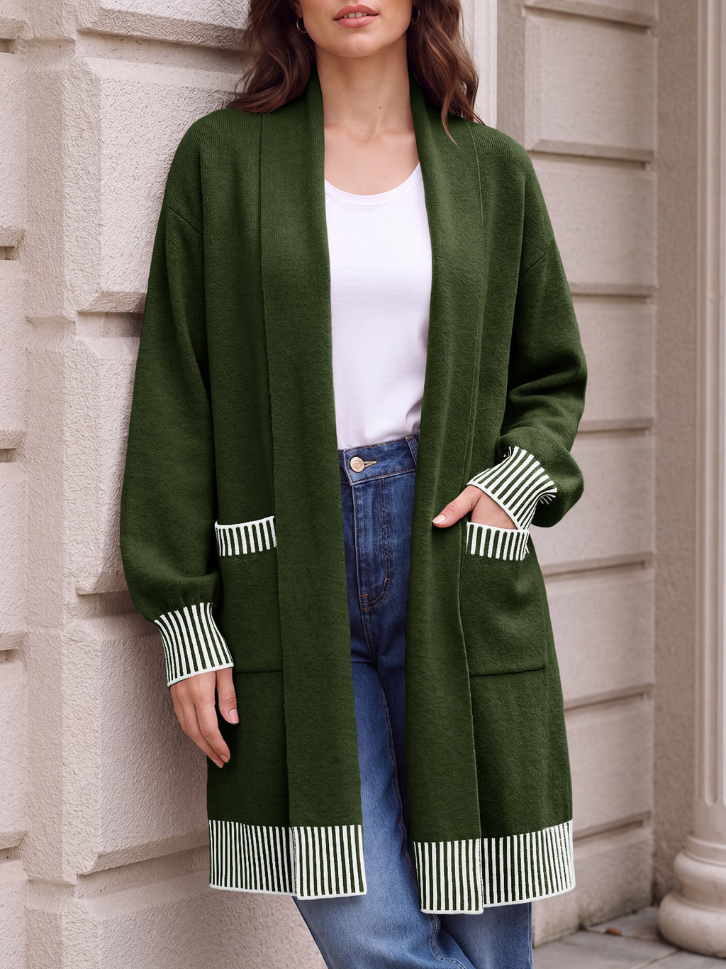 Saodimallsu Womens Fall Oversized Cardigan with Pockets
