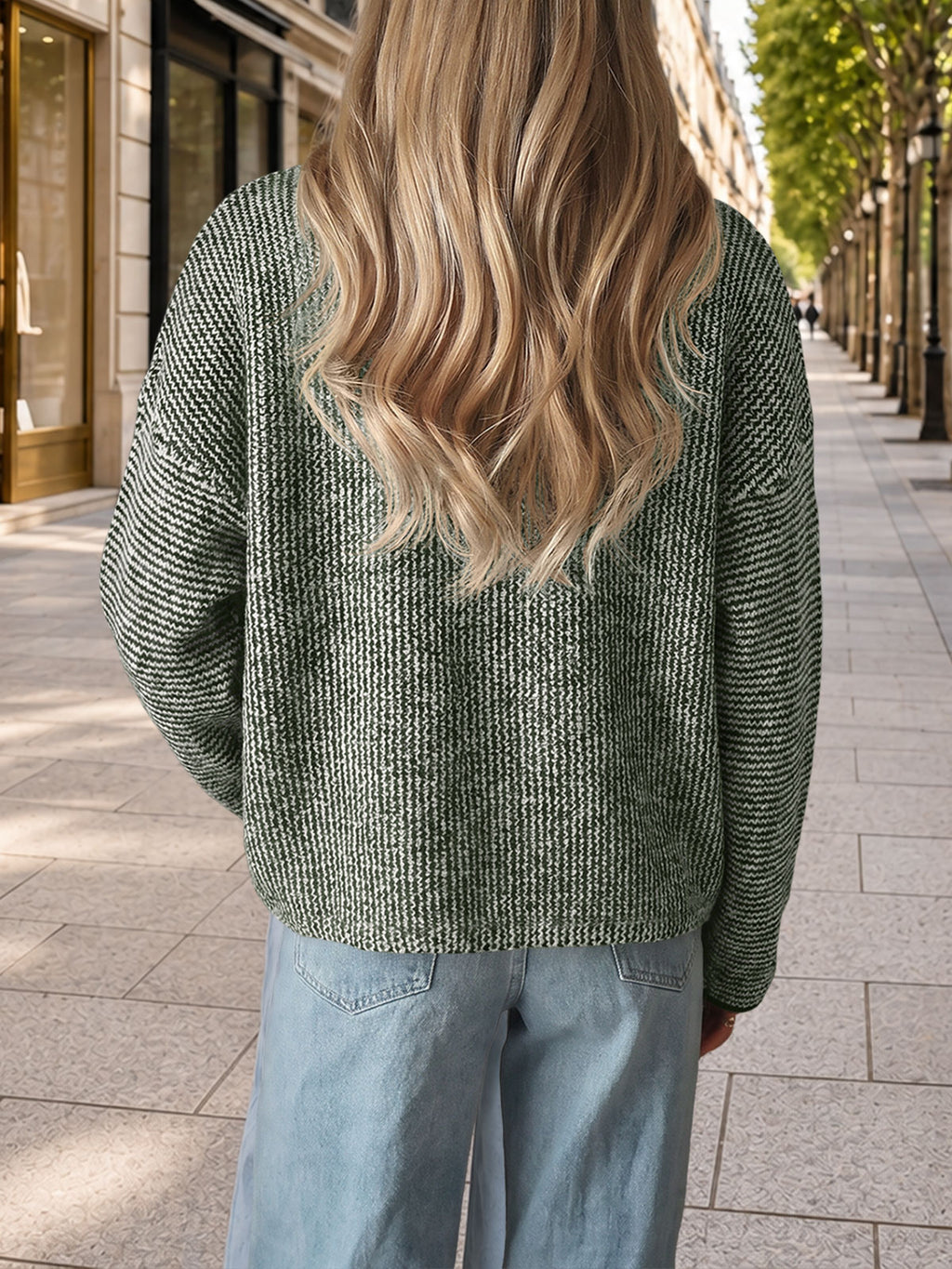 Saodimallsu Women Button Up Knit Sweater