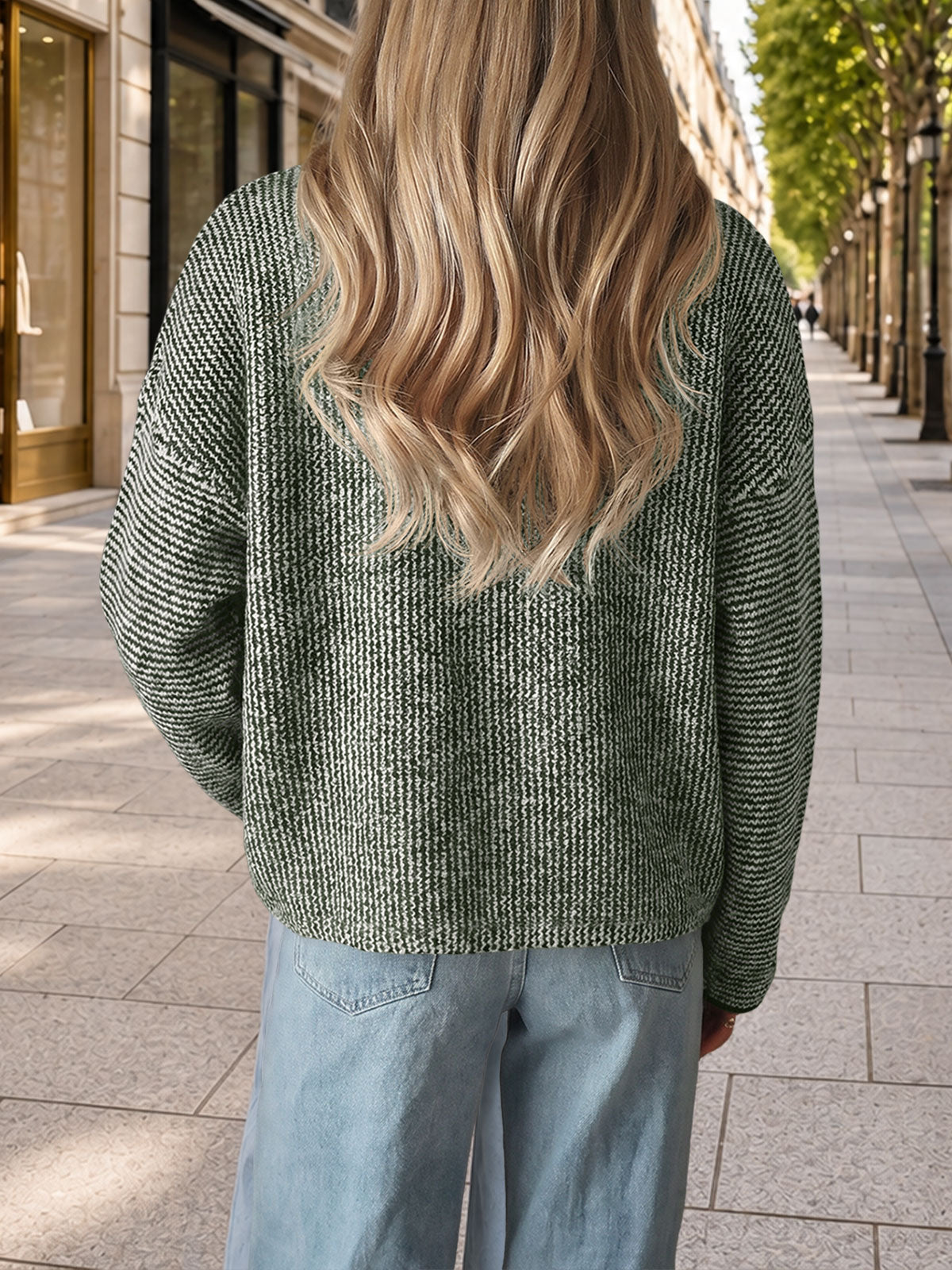 Saodimallsu Women Button Up Knit Sweater