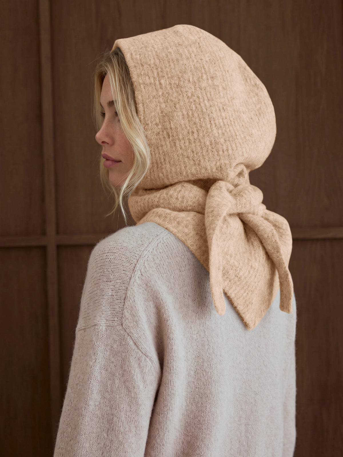 Saodimallsu Women 2-in-1 Knit Balaclava Scarf Hats