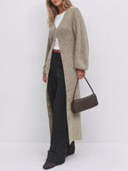 Saodimallsu Womens Oversized Long Button Up Cardigan