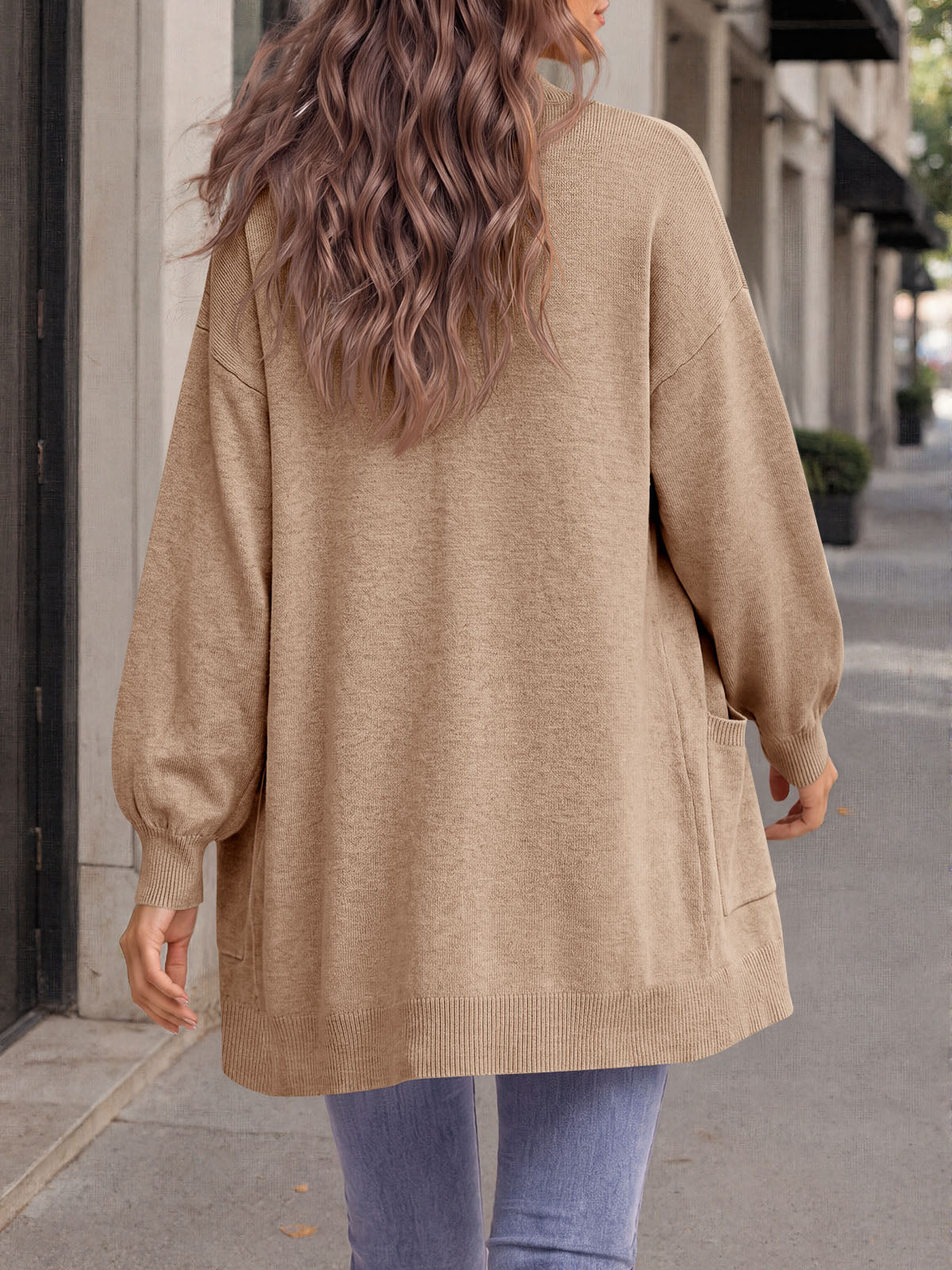 Saodimallsu Womens Oversized V Neck  Cardigan