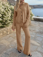 Saodimallsu Womens Fringe Sweater Sets