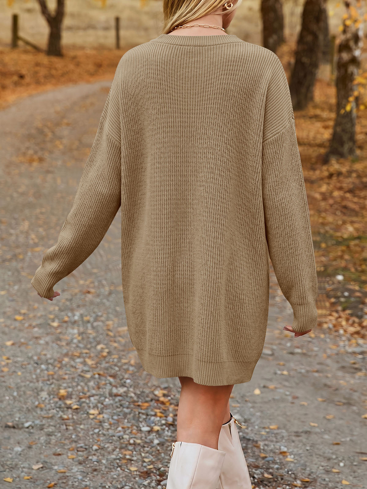 Saodimallsu Womens Fall Mini Knit Sweater Dress