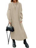 Saodimallsu Womens Mock Neck Sweater Dress