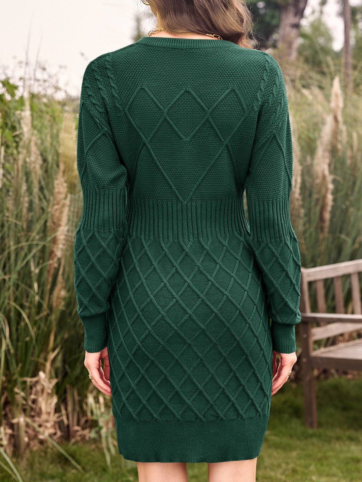 Saodimallsu Womens Bodycon Mini Sweater Dress