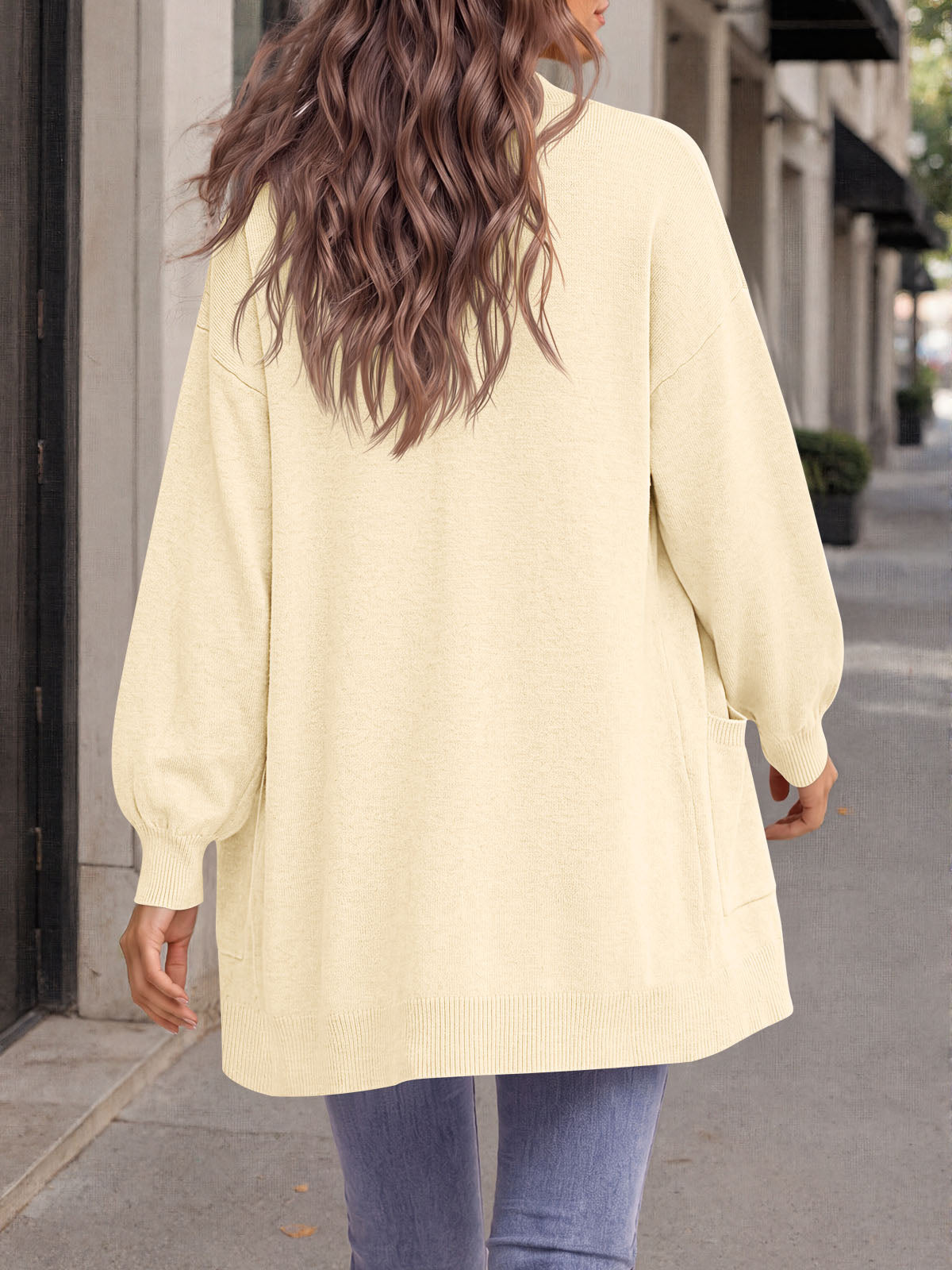Saodimallsu Womens Oversized V Neck  Cardigan