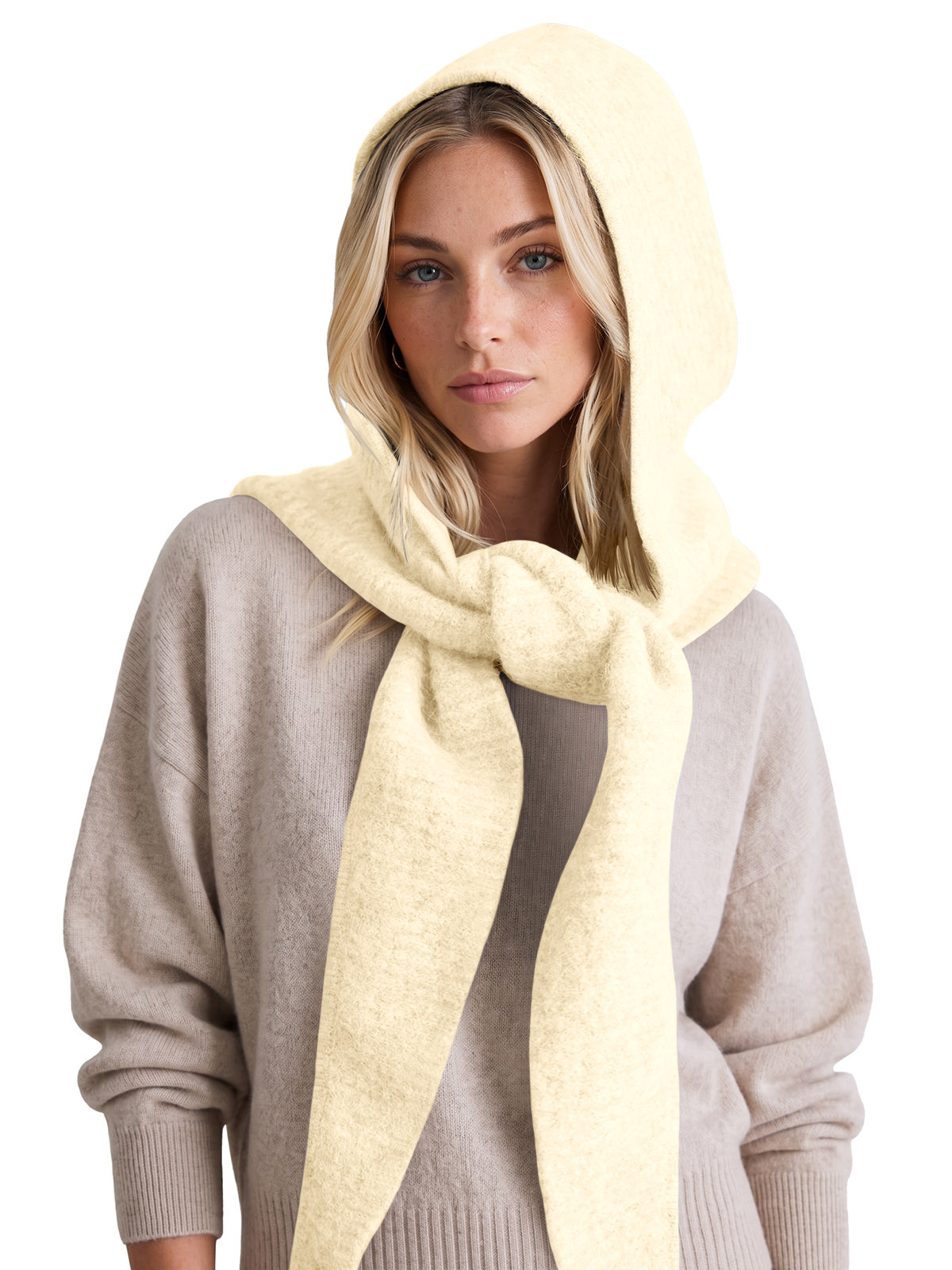 Saodimallsu Women 2-in-1 Knit Balaclava Scarf Hats