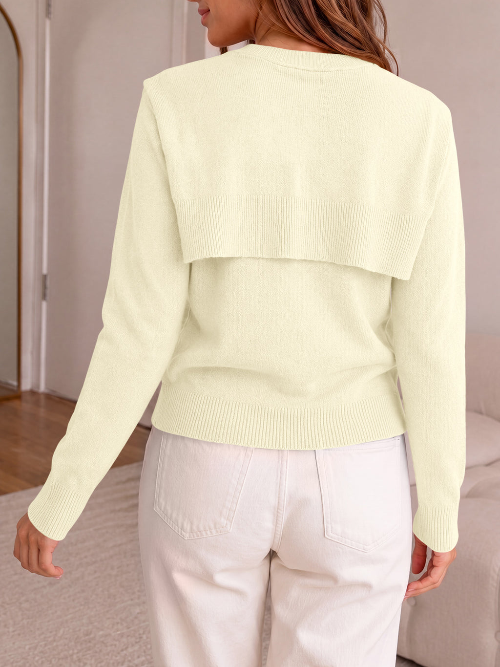 Saodimallsu Women Crew Neck Pullover Sweaters