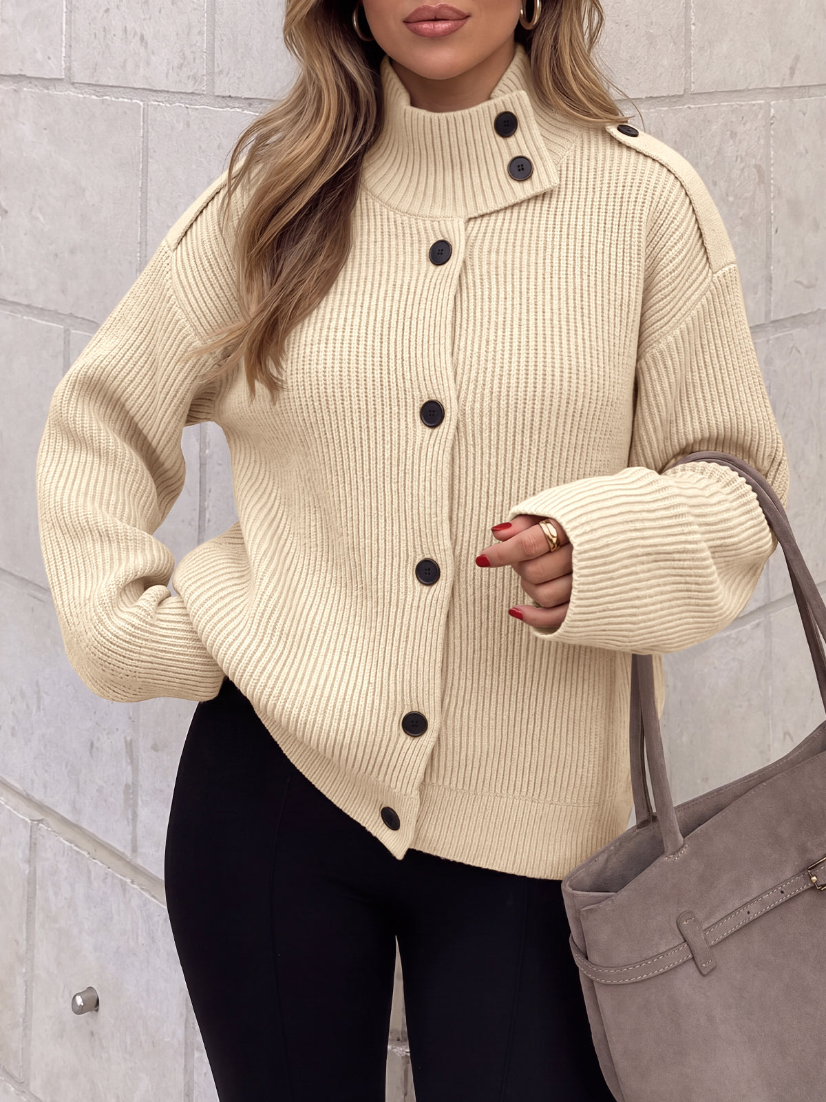 Saodimallsu Women's Chunky Knit Cardigan