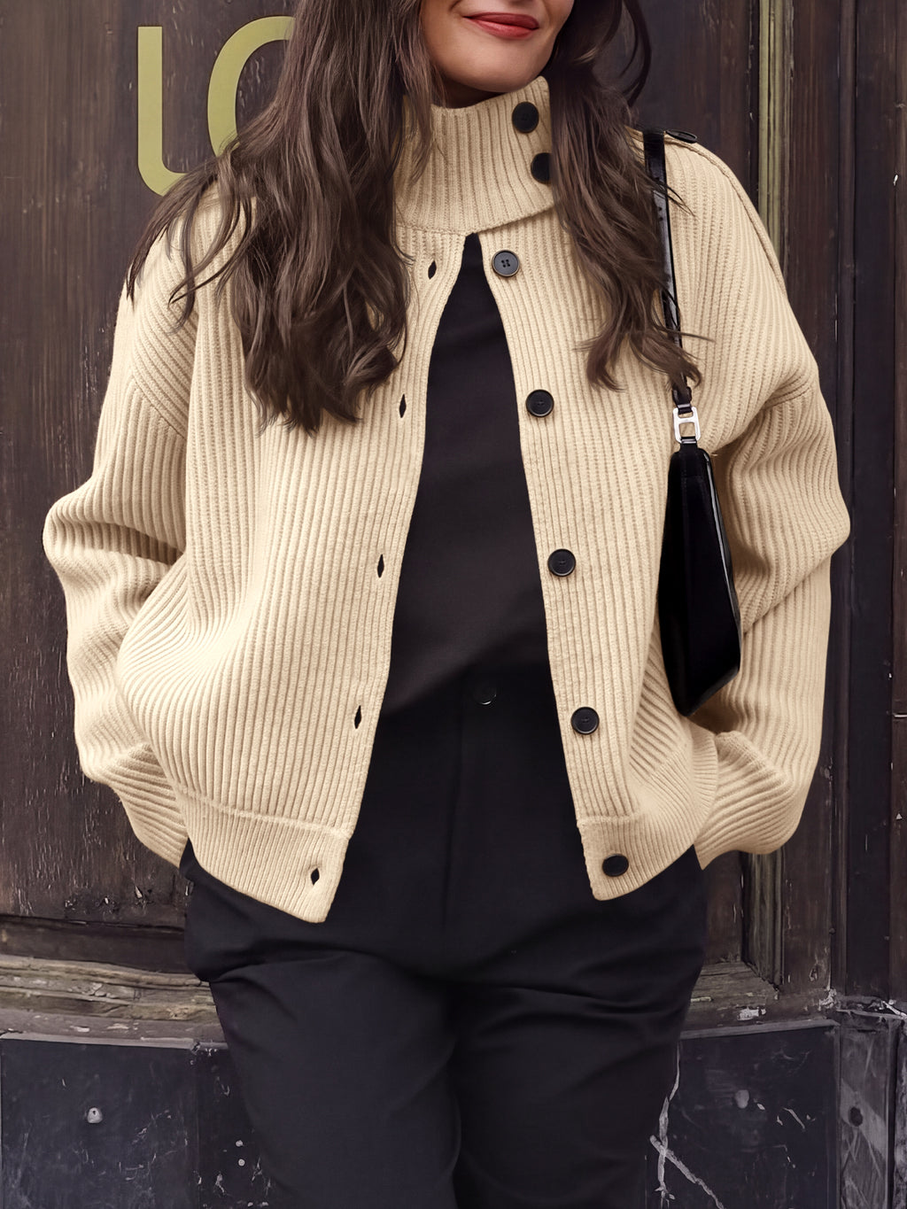 Saodimallsu Women's Chunky Knit Cardigan