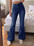 Saodimallsu Womens High Waisted Flare Jeans