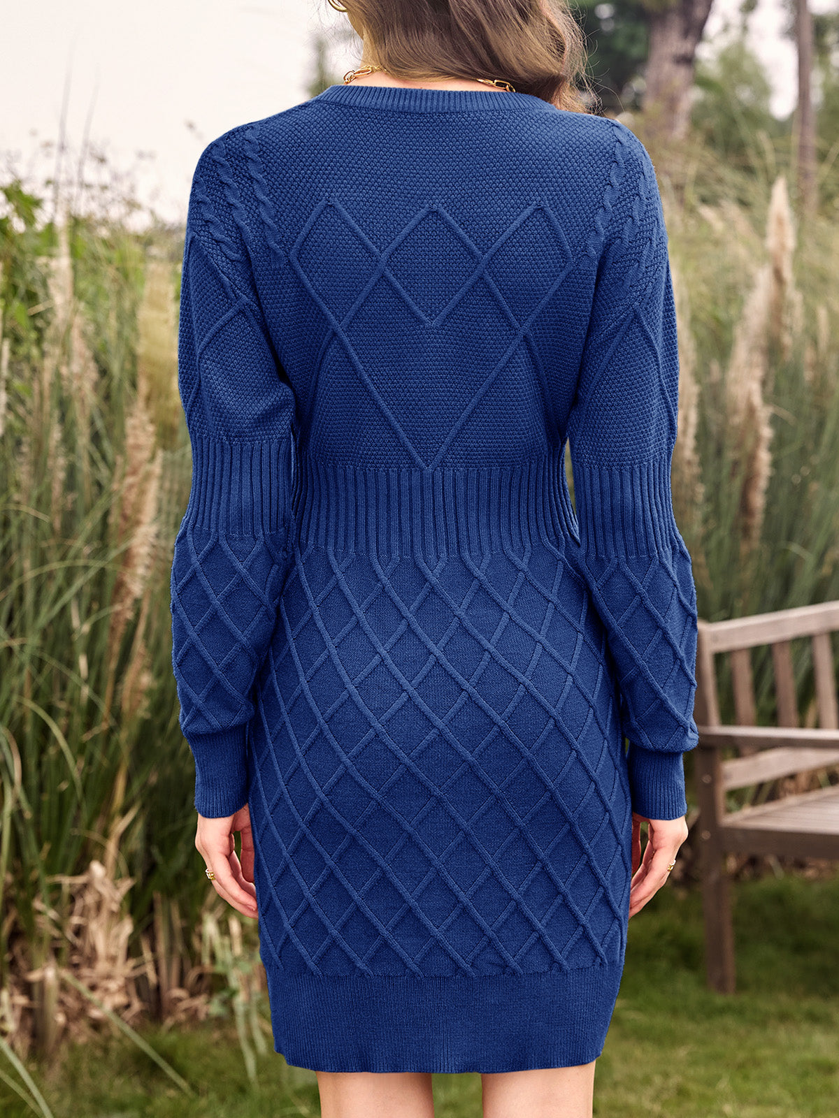 Saodimallsu Womens Bodycon Mini Sweater Dress