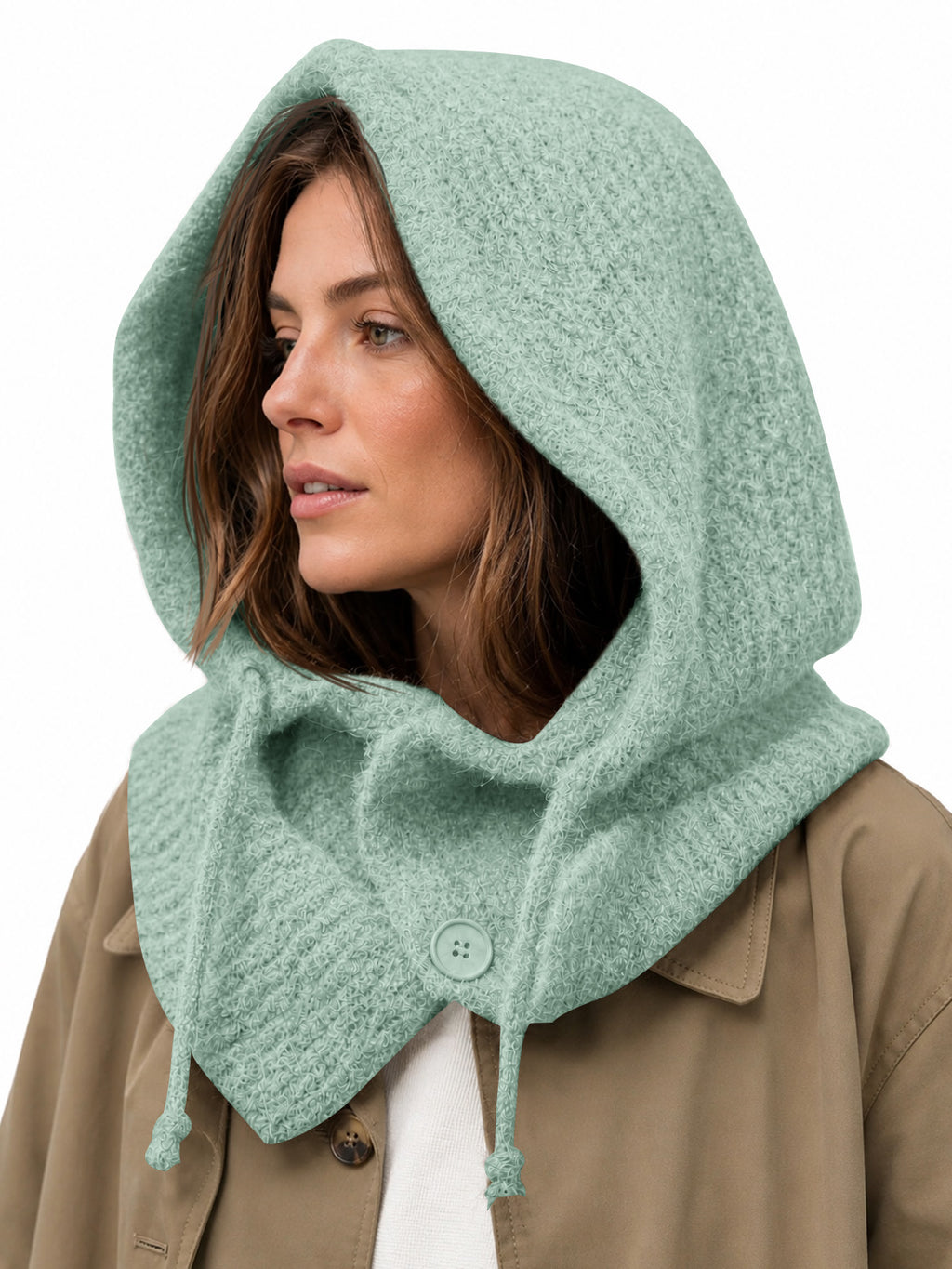 Saodimallsu Womens Balaclava Scarf Hats with Strings