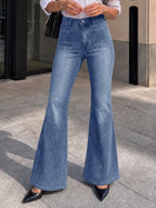 Saodimallsu Womens High Waisted Flare Jeans