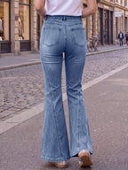 Saodimallsu Womens High Waisted Flare Jeans