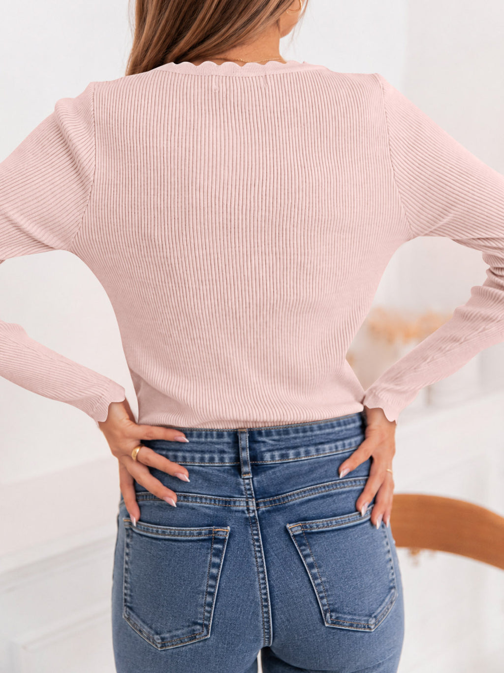 Saodimallsu Womens V Neck Slimming Sweaters