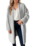 Saodimallsu Light grayWomens Long Cardigan