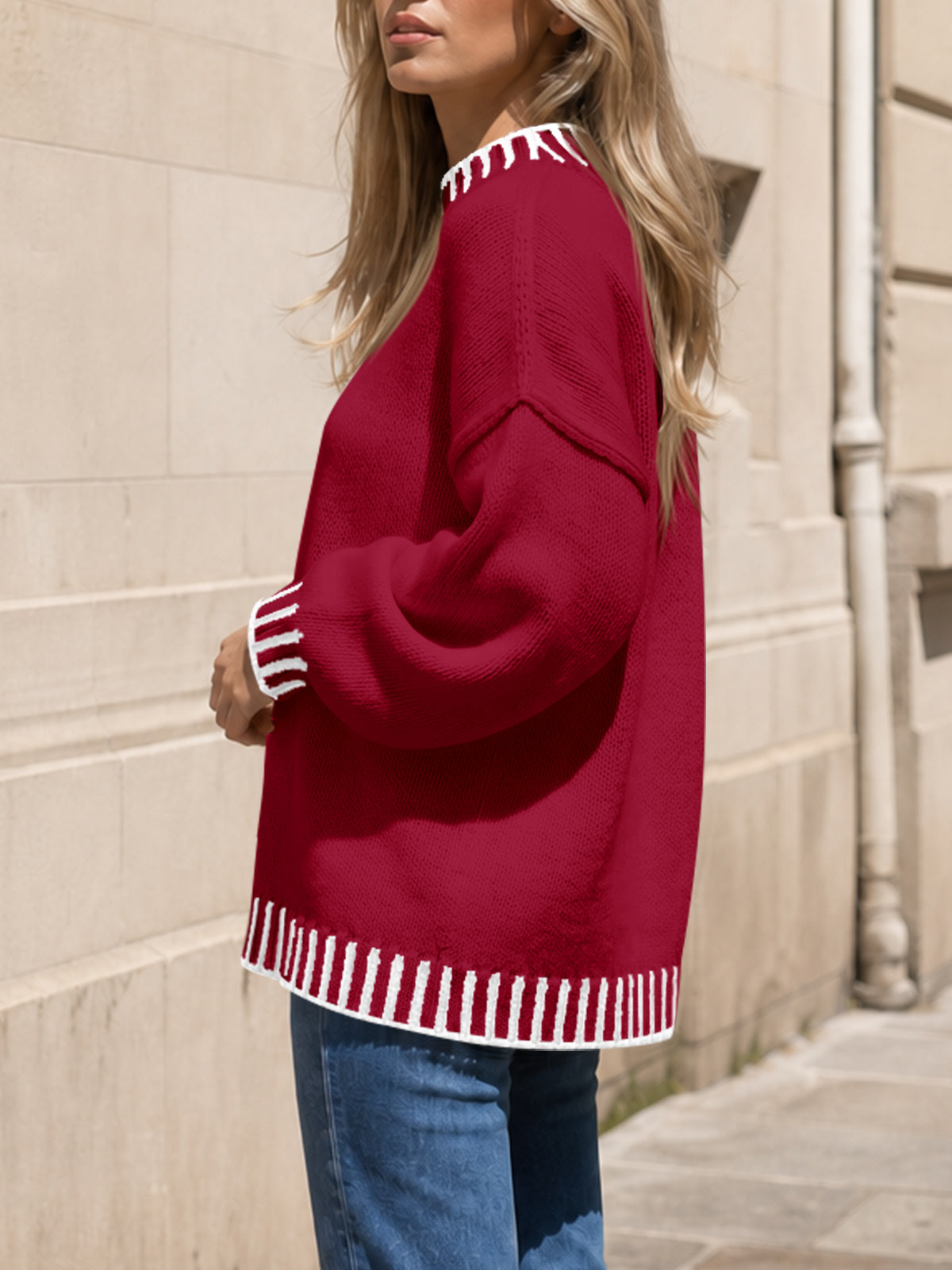Saodimallsu Womens Chunky Mock Neck Sweater