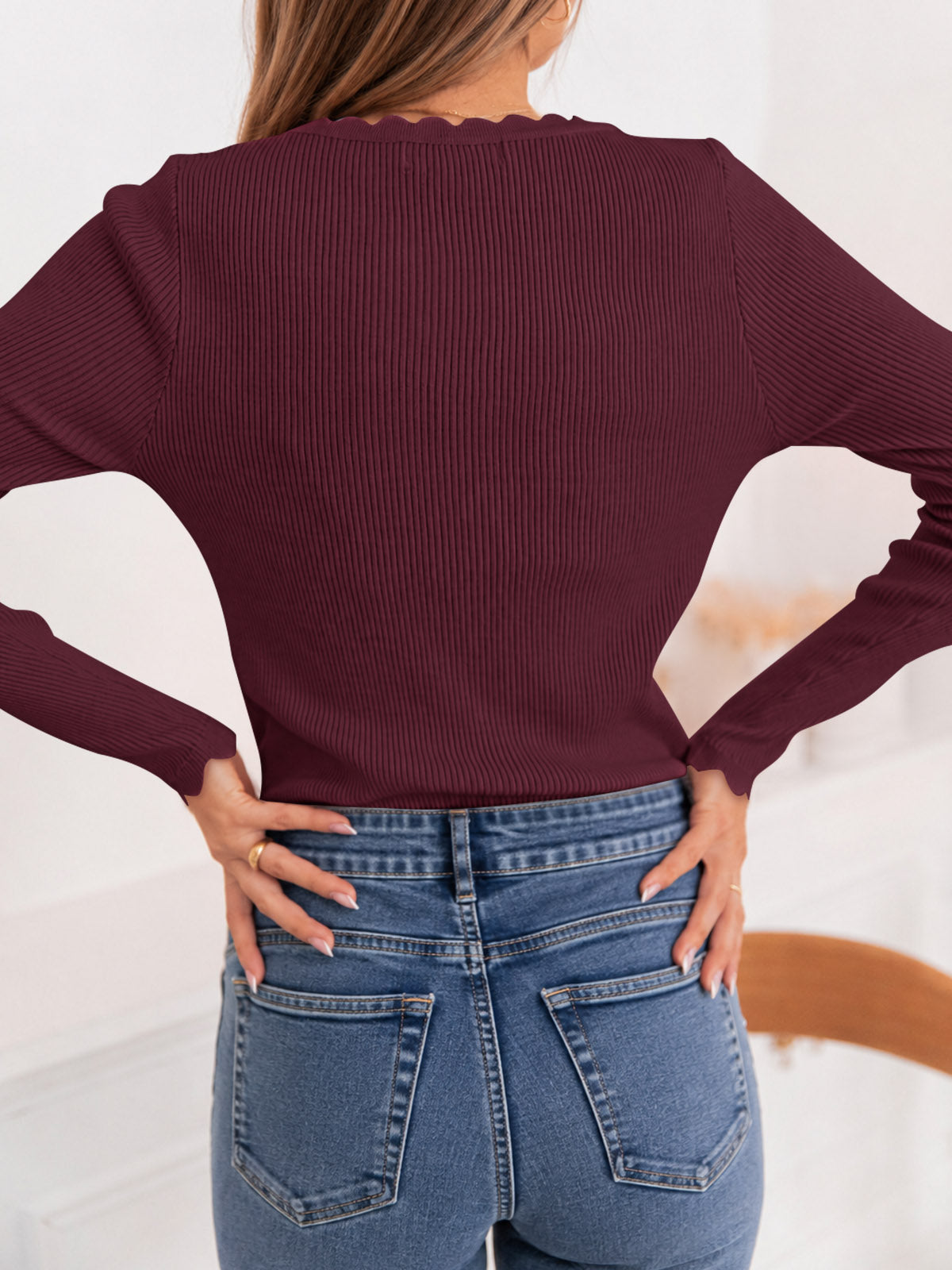 Saodimallsu Womens V Neck Slimming Sweaters