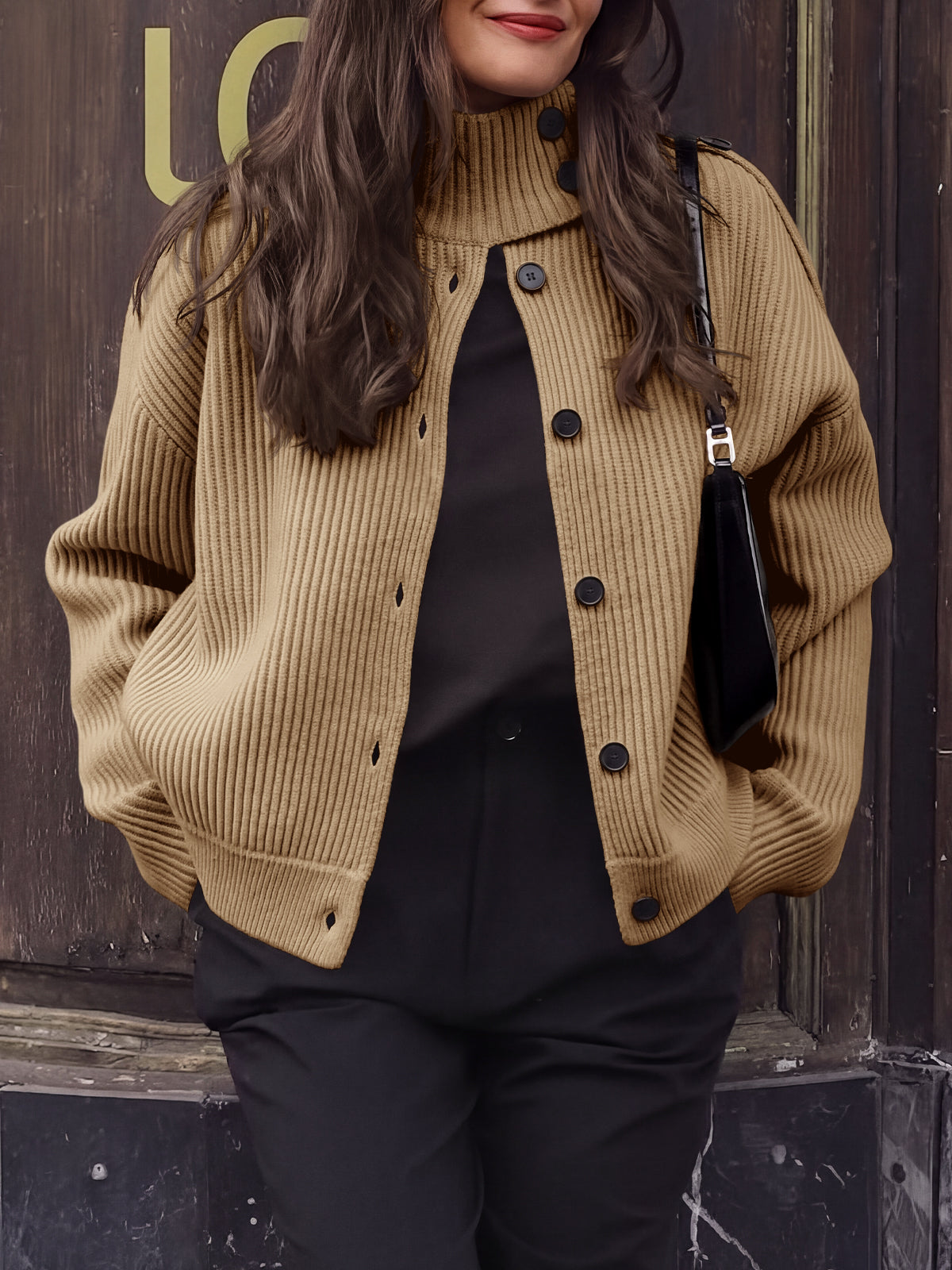 Saodimallsu Women's Chunky Knit Cardigan