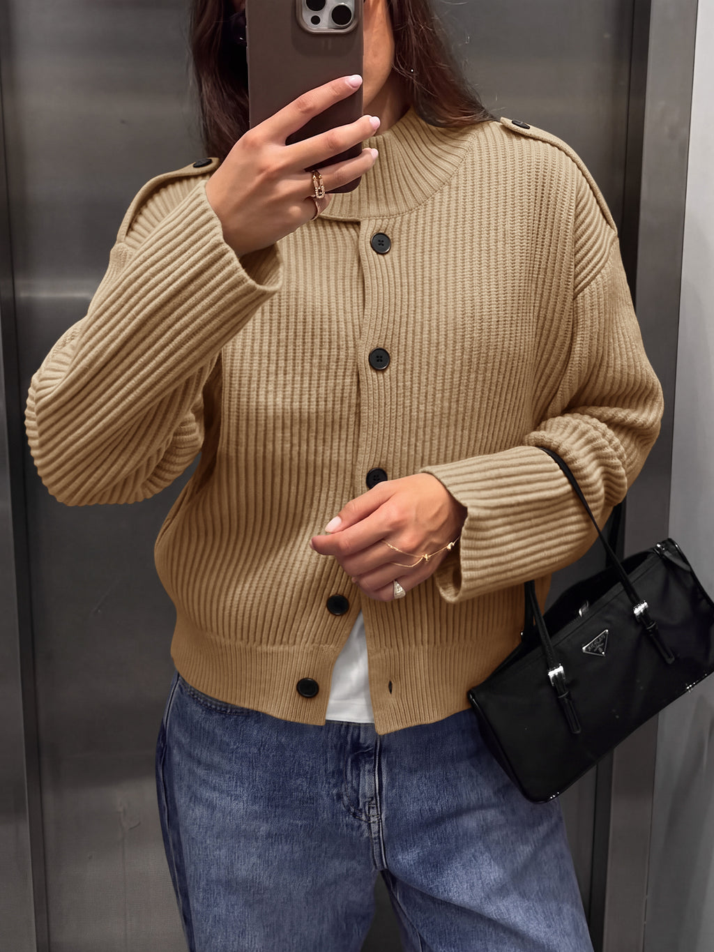 Saodimallsu Women's Chunky Knit Cardigan